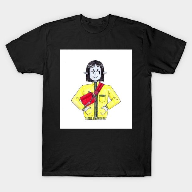 Marceline the Vampire Queen yellow jacket doodle T-Shirt by sadnettles